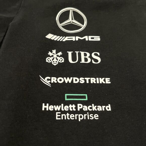 Mercedes AMG Petronas Hilfiger  F1 Formula 1 Team  T Shirt Authentic Size 7 - Picture 2 of 13